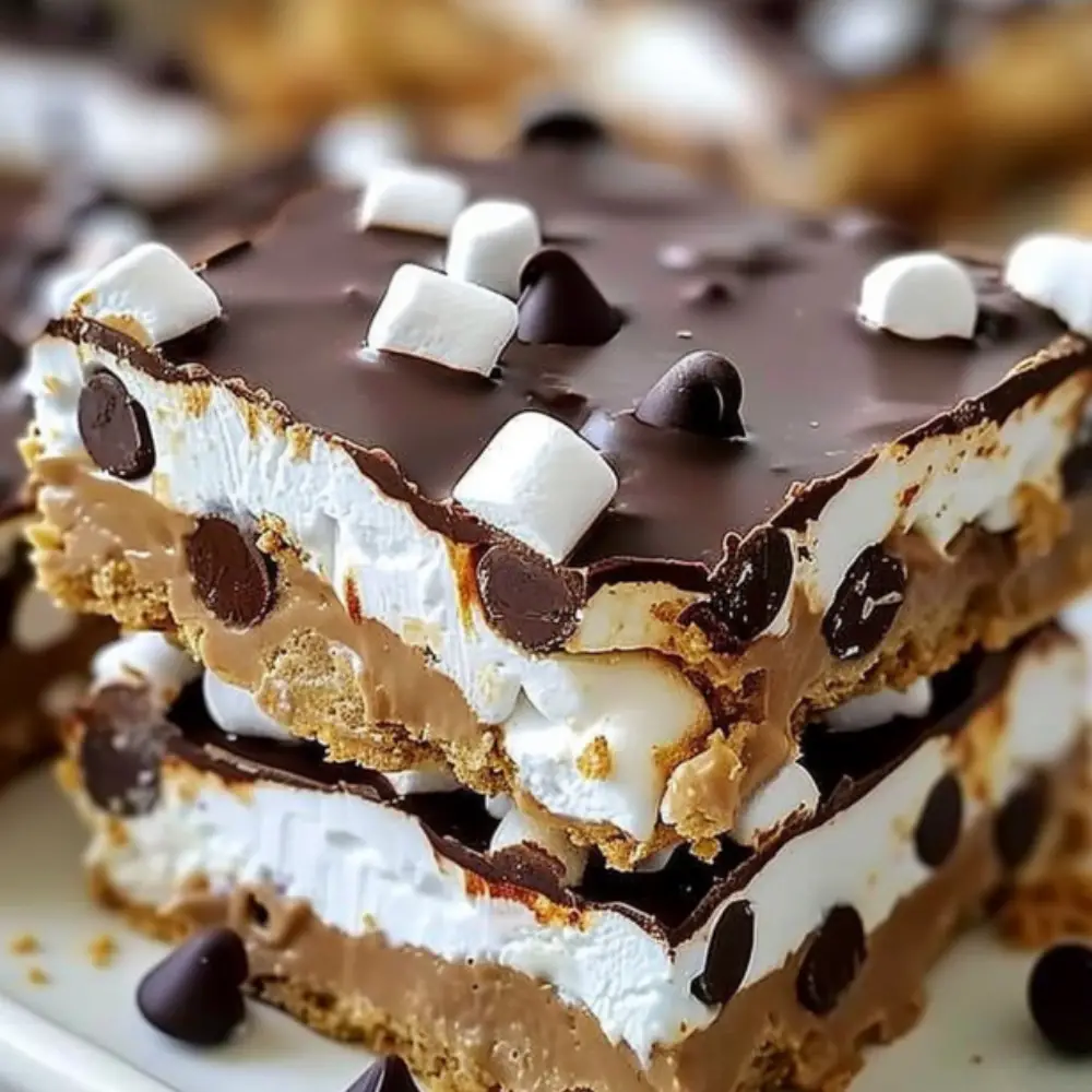 Chocolate Marshmallow Cookie Bars