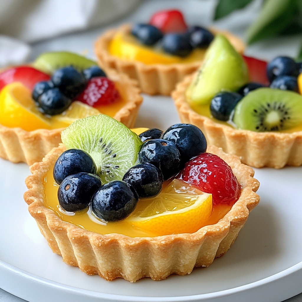 Lemon Tartlets with Fresh Fruit Topping
