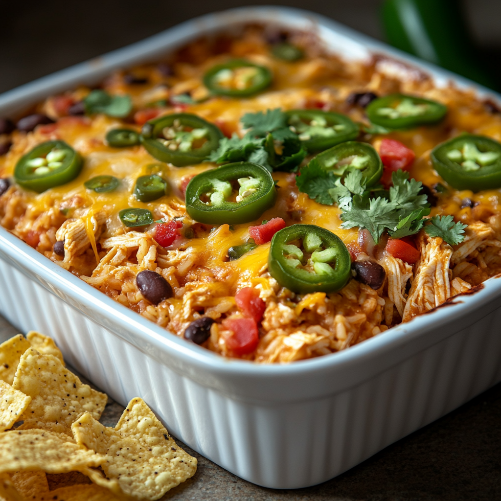 Chicken Burrito Casserole