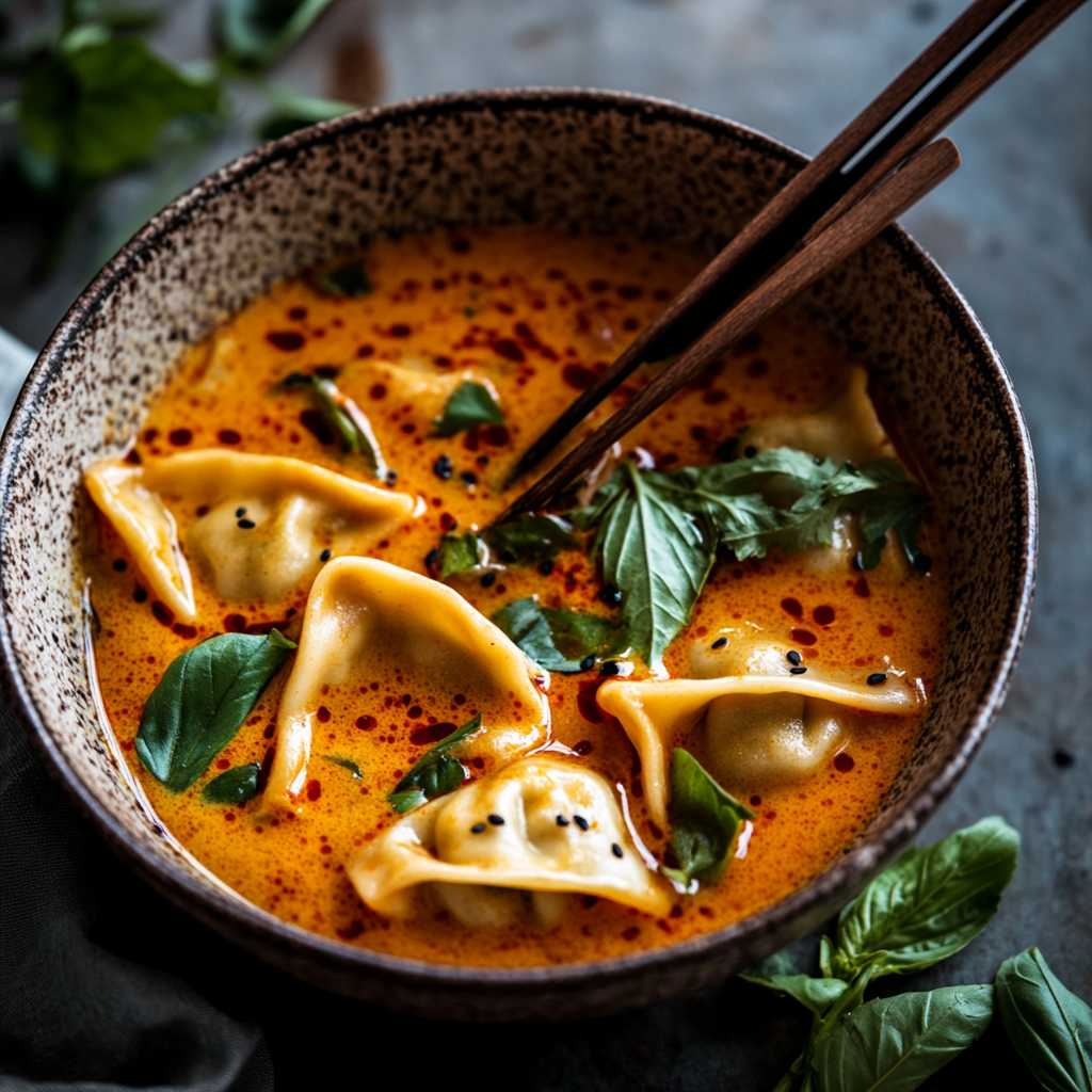 Red Curry Wonton Soup