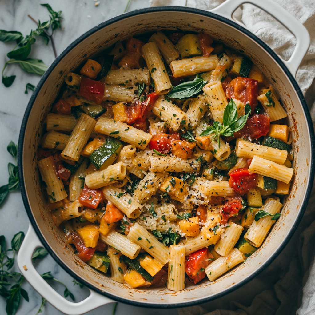 One Pot Pasta Primavera Recipe