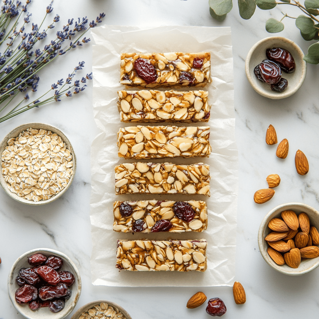 Energy Bars with Dried Fruits and Nuts