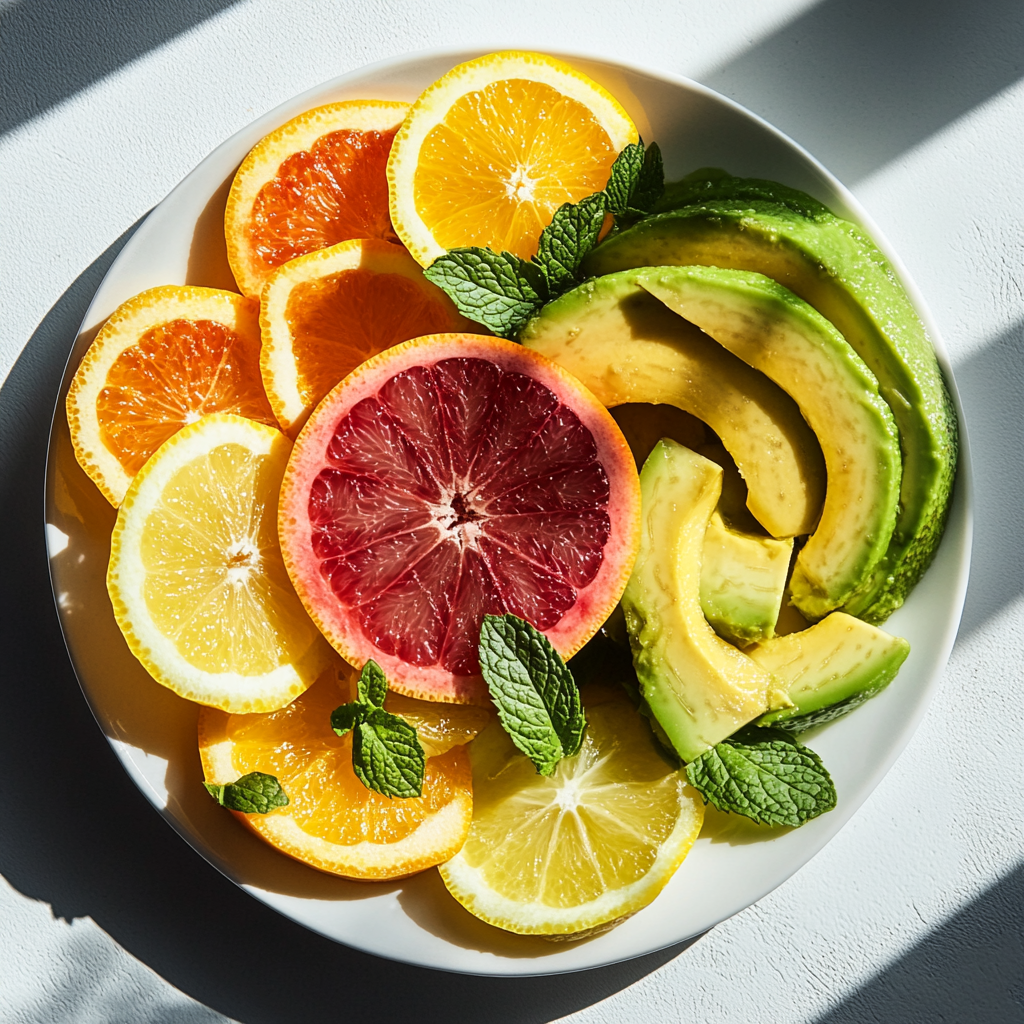 Citrus & Avocado Salad with Mint Vinaigrette