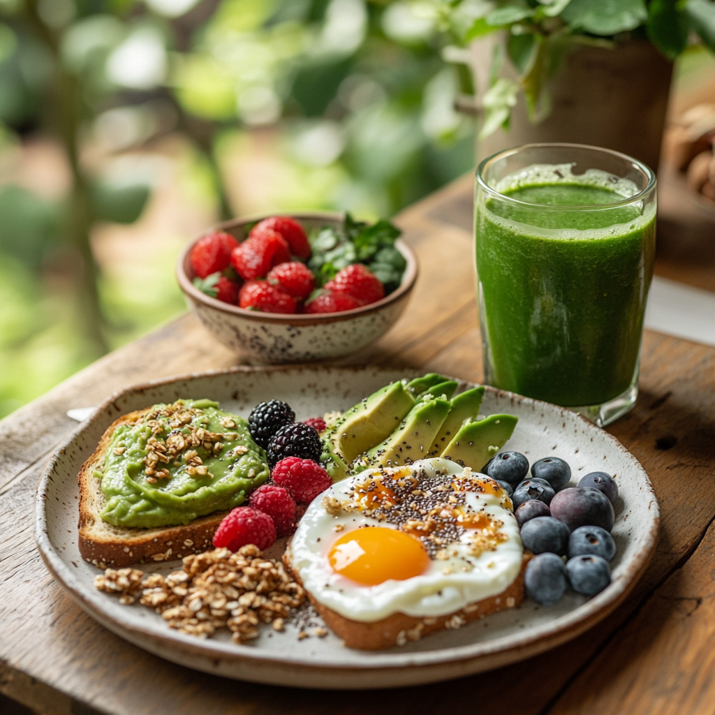 Wholesome Healthy Breakfast Plate