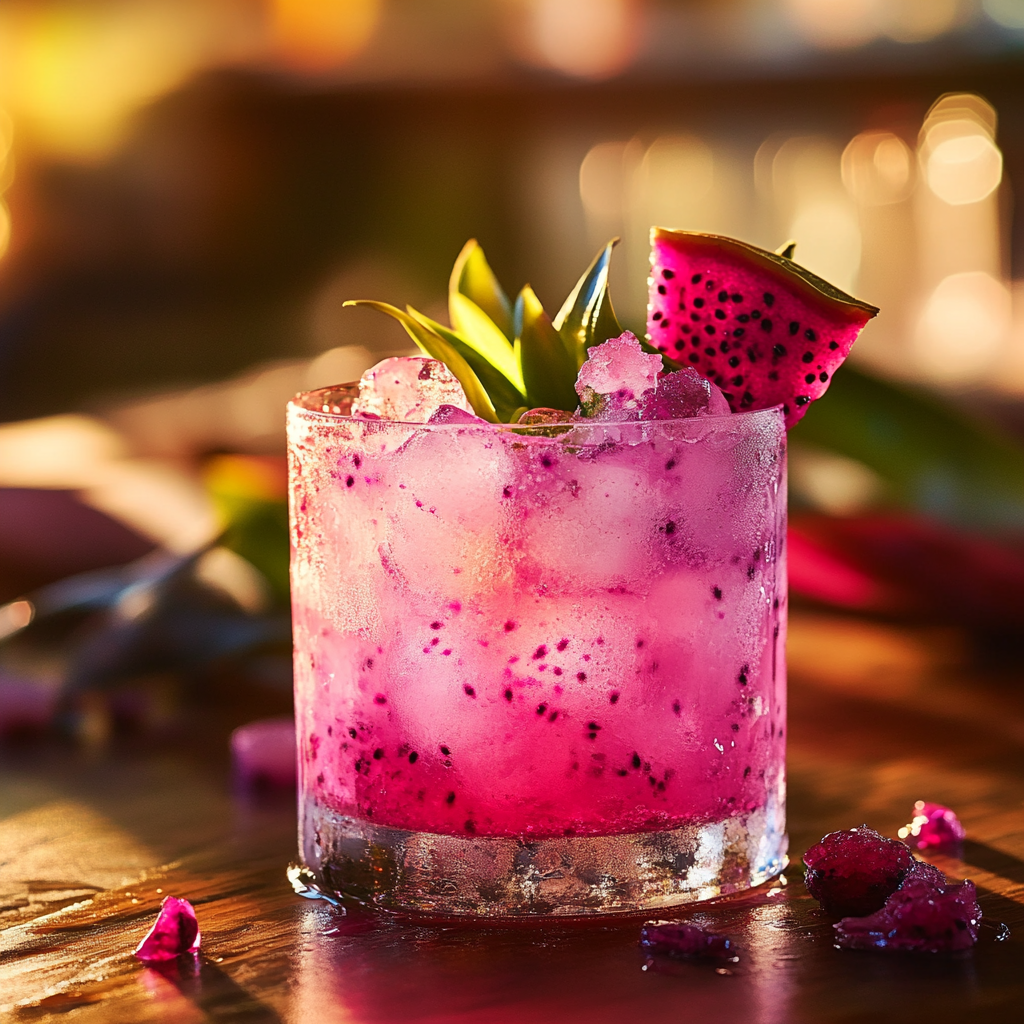 Exotic Dragon Fruit Cocktail