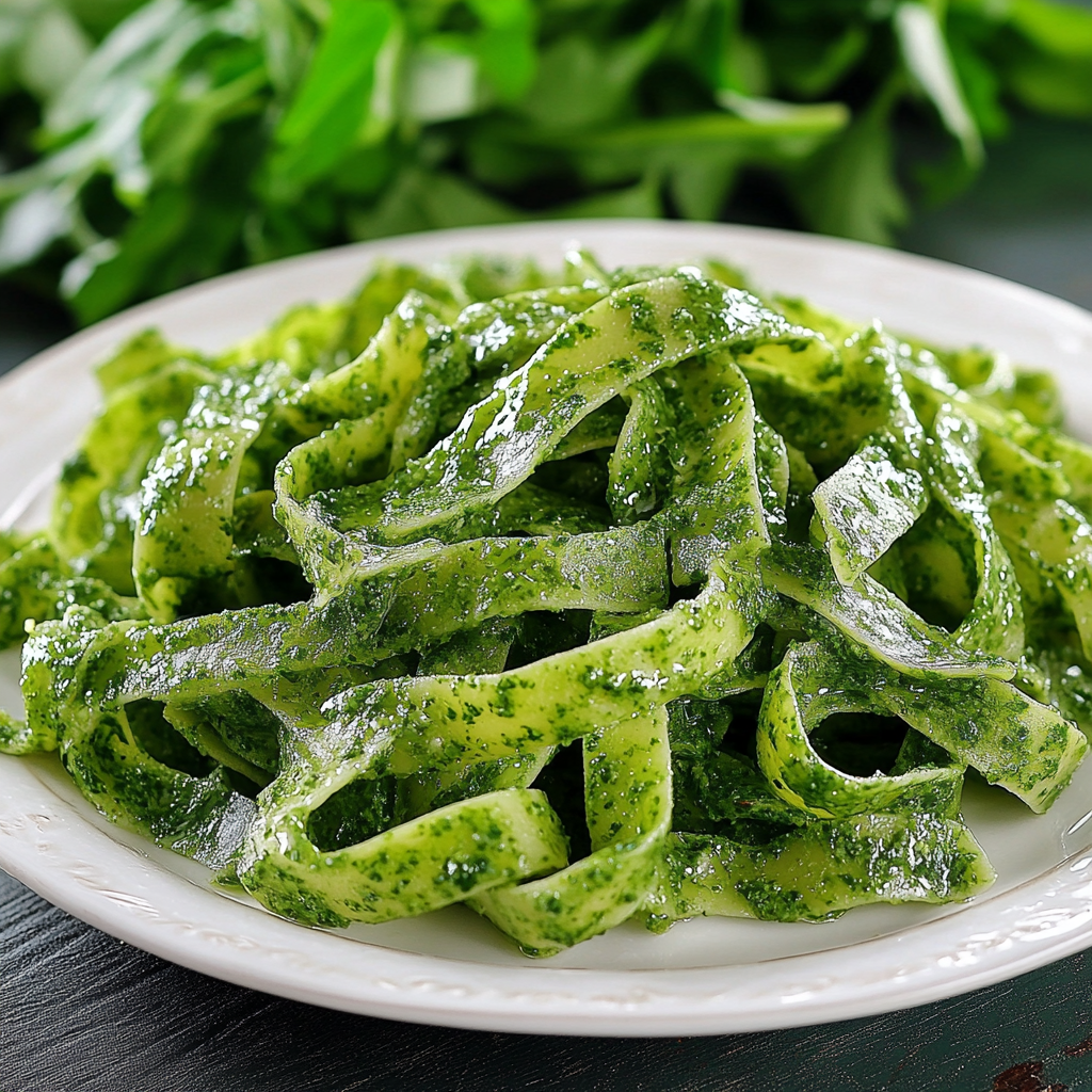 Trofie Pasta with Rocket Pesto Recipe