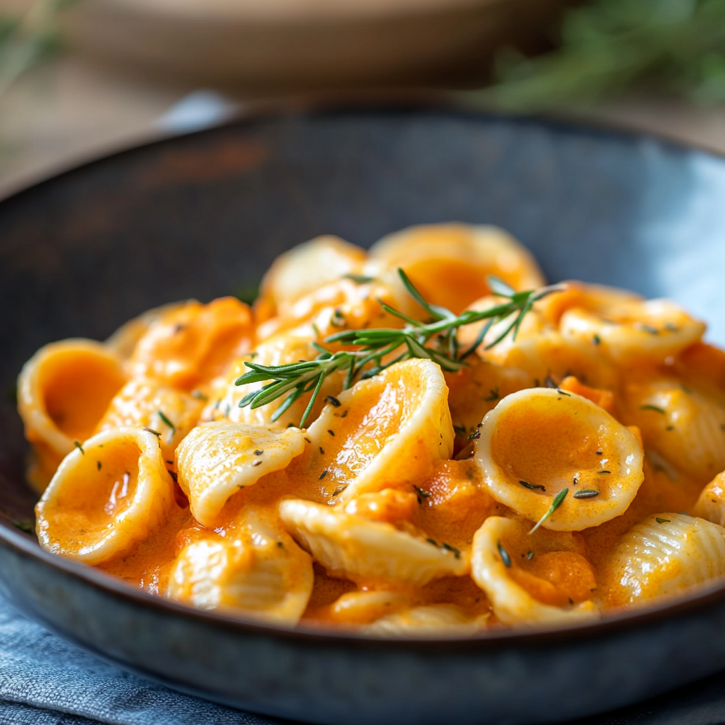Orecchiette with Creamy Carrot Sauce