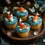 Koi Pond Cupcakes 3 Koi Pond Cupcakes