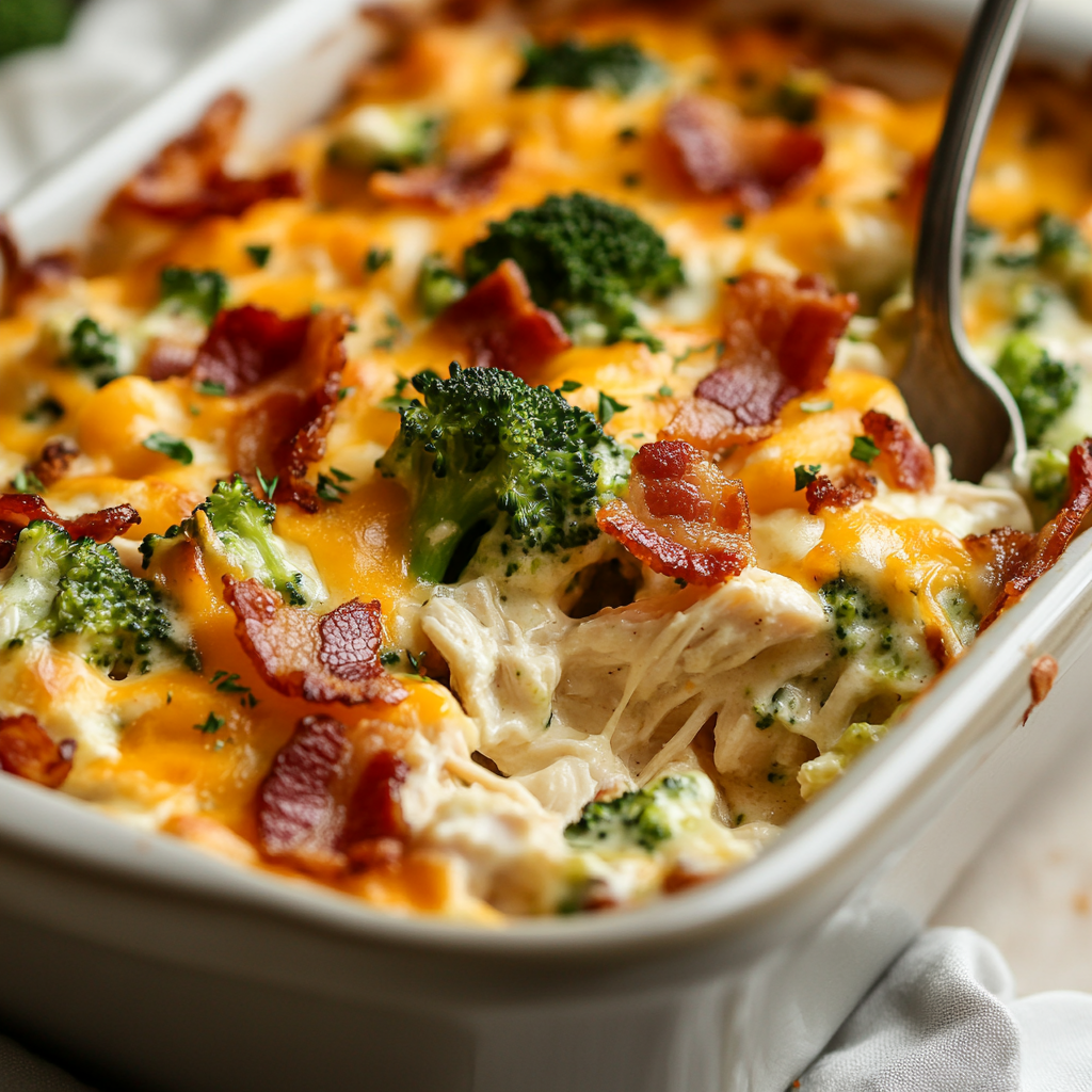 Keto Chicken Bacon Ranch Casserole
