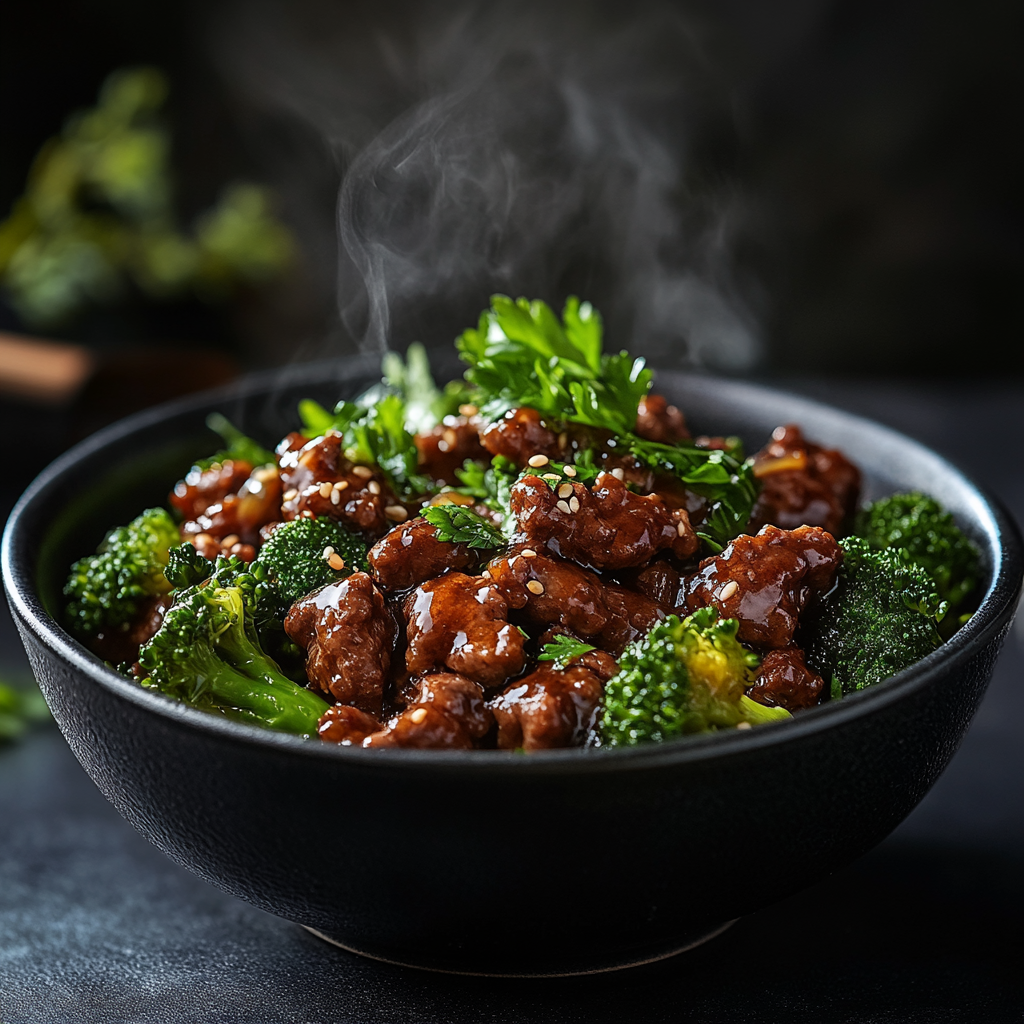 Quick & Easy Honey Garlic Ground Beef and Broccoli Stir-Fry