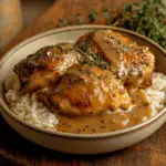 Creamy Smothered Chicken and Rice 3 Creamy Smothered Chicken and Rice