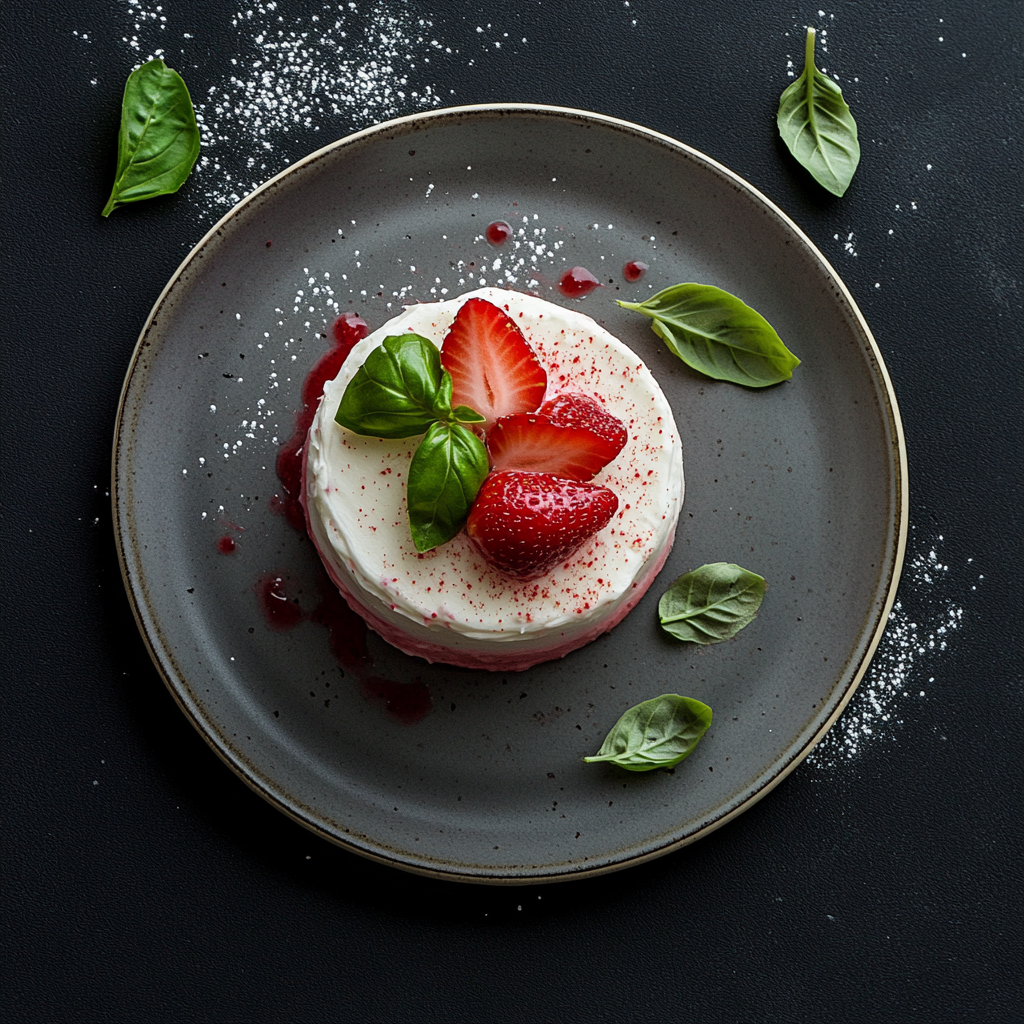 Strawberry Basil Breeze Cake