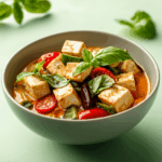 Spring Garden Thai Curry with Tofu and Basi