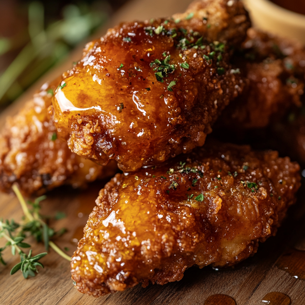 Baked Crunchy Hot Honey Chicken