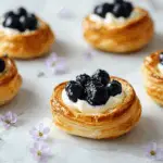 Spring Blueberry Cream Cheese Blossoms