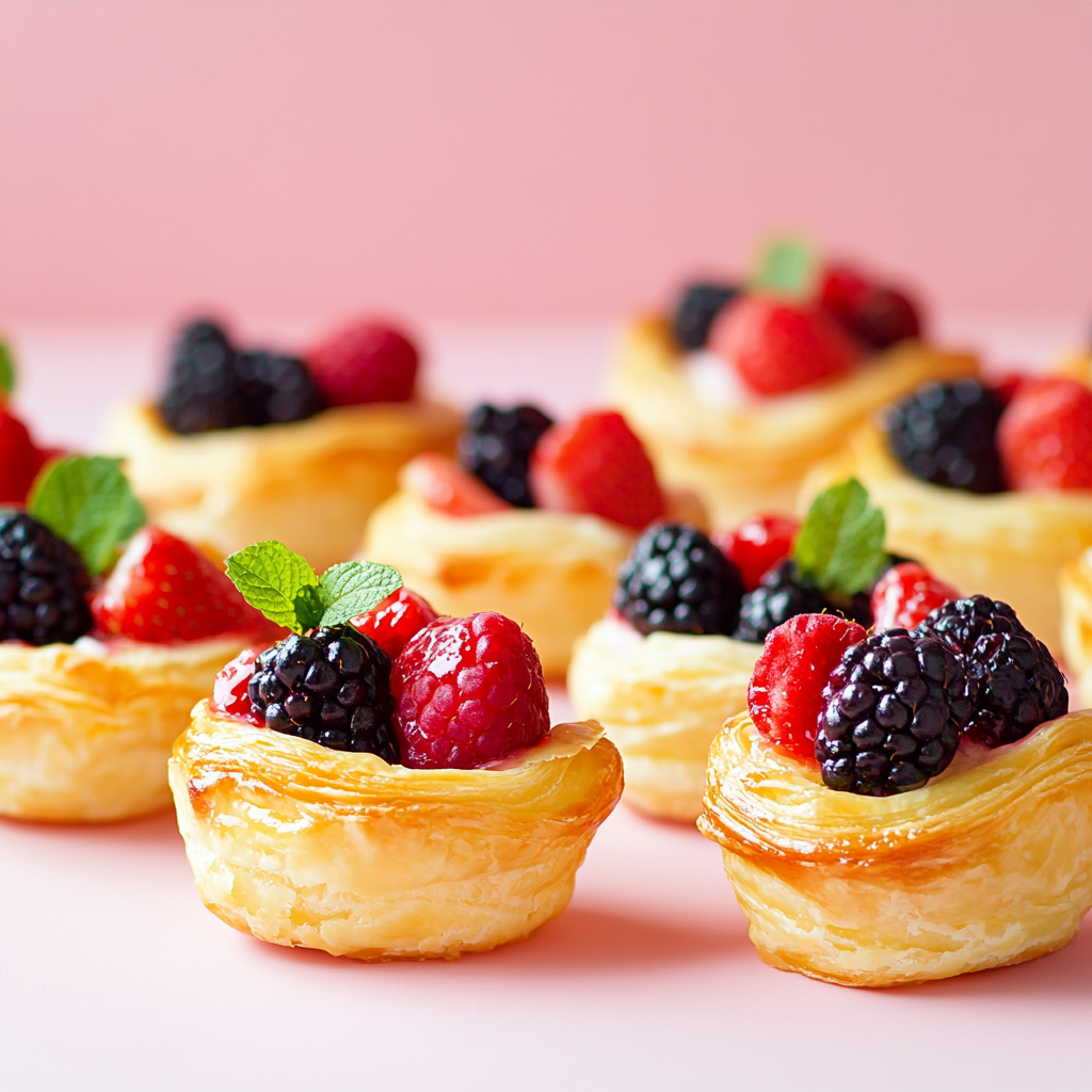 Spring Berry Puff Pastry Bites