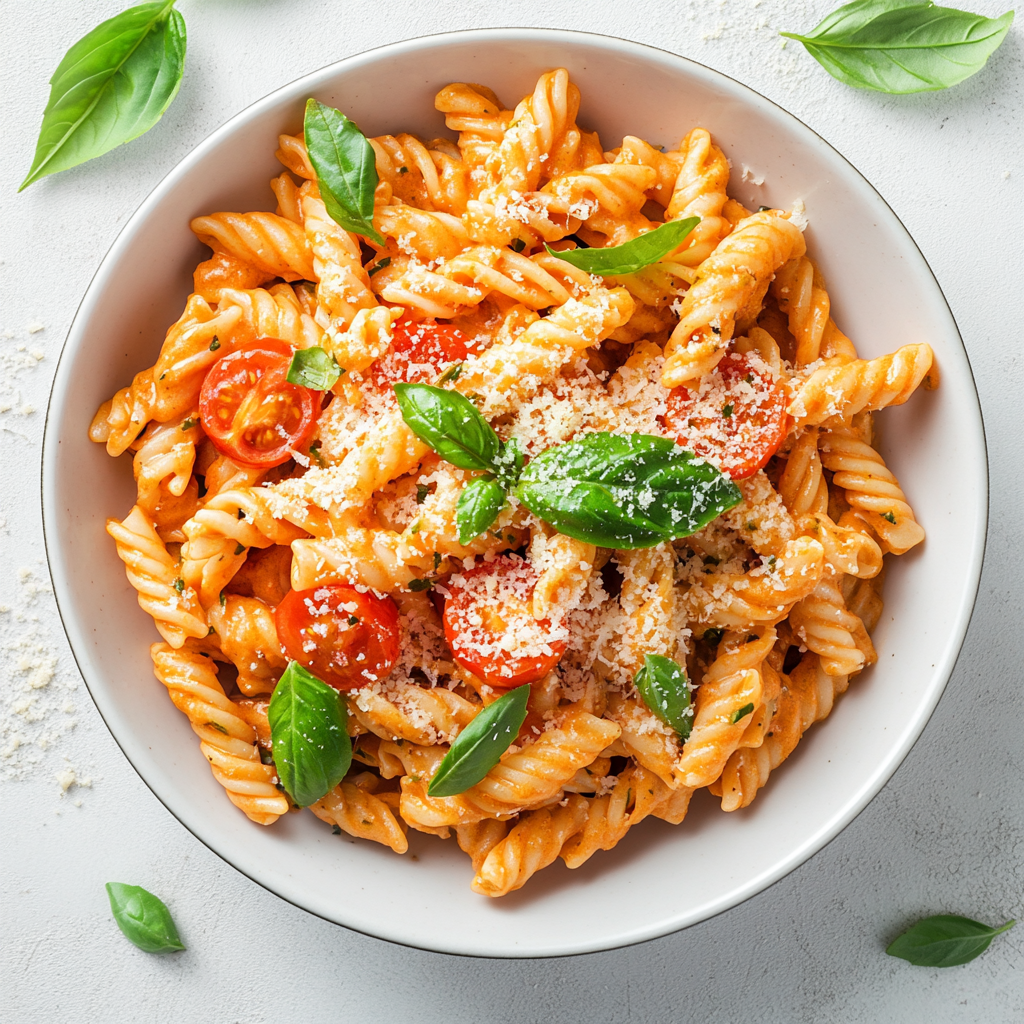 Vegan Creamy Tomato Pasta With Herbs
