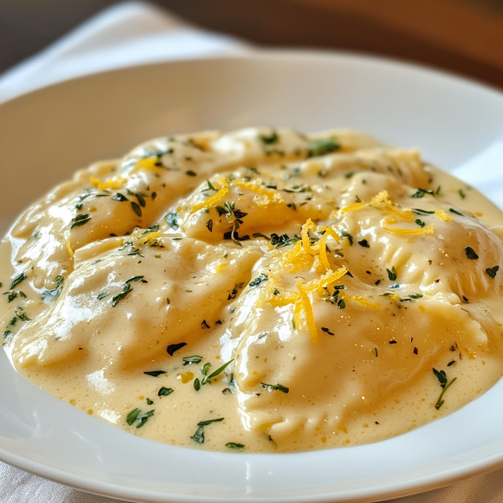 Creamy Lemon Ravioli