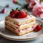 Spring Rose-Infused Strawberry Tiramisu