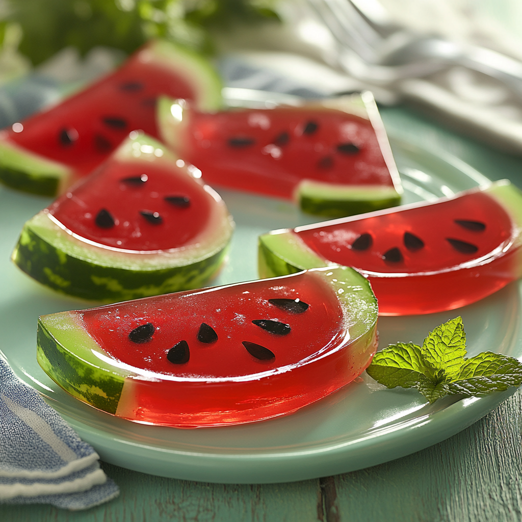 Watermelon Jello Snack