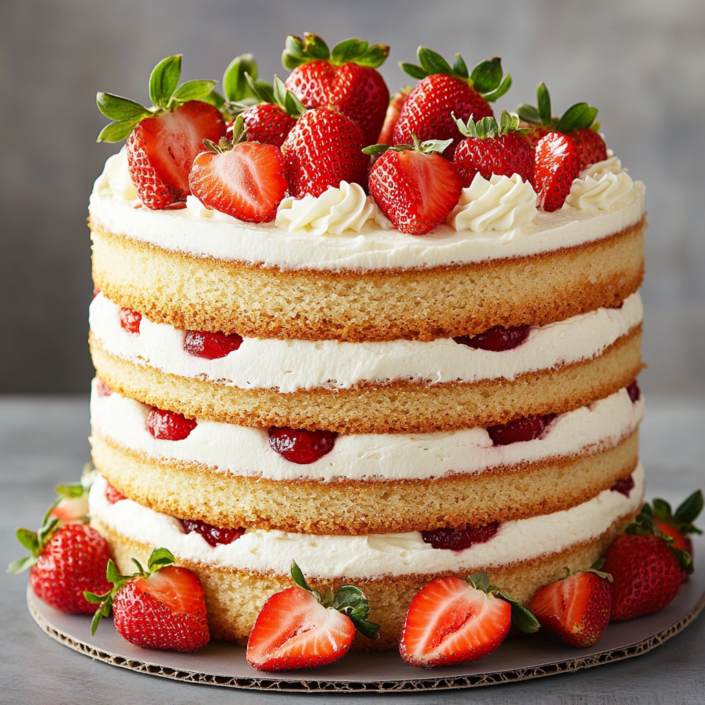 Strawberry Vanilla Spring Layers