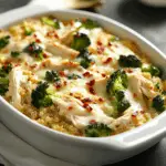 Chicken Broccoli Cheese Quinoa Casserole