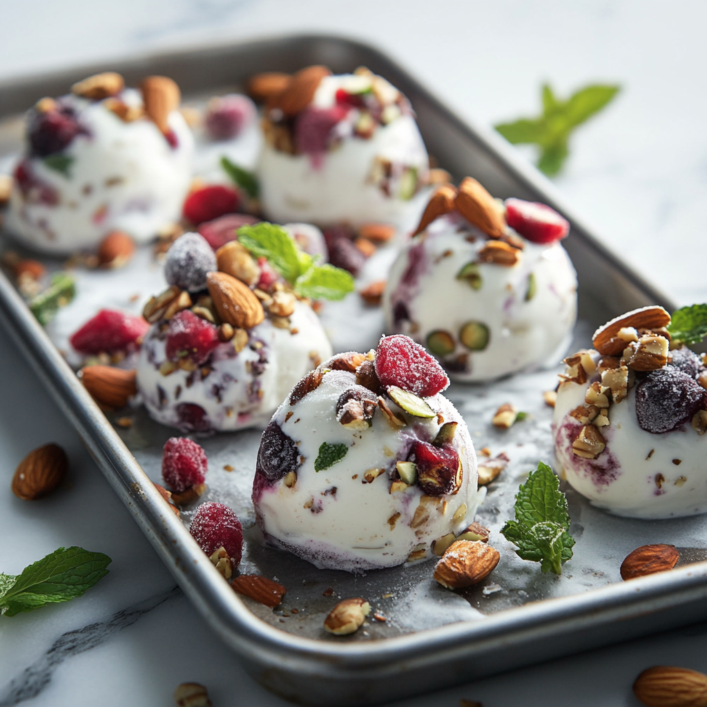 Protein Frozen Yogurt Bites