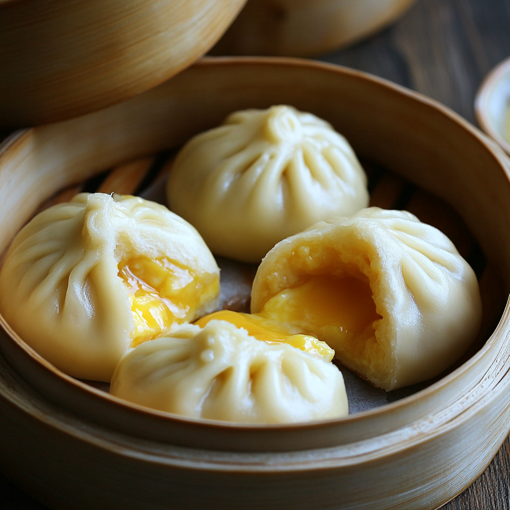 Steamed Egg Custard Buns