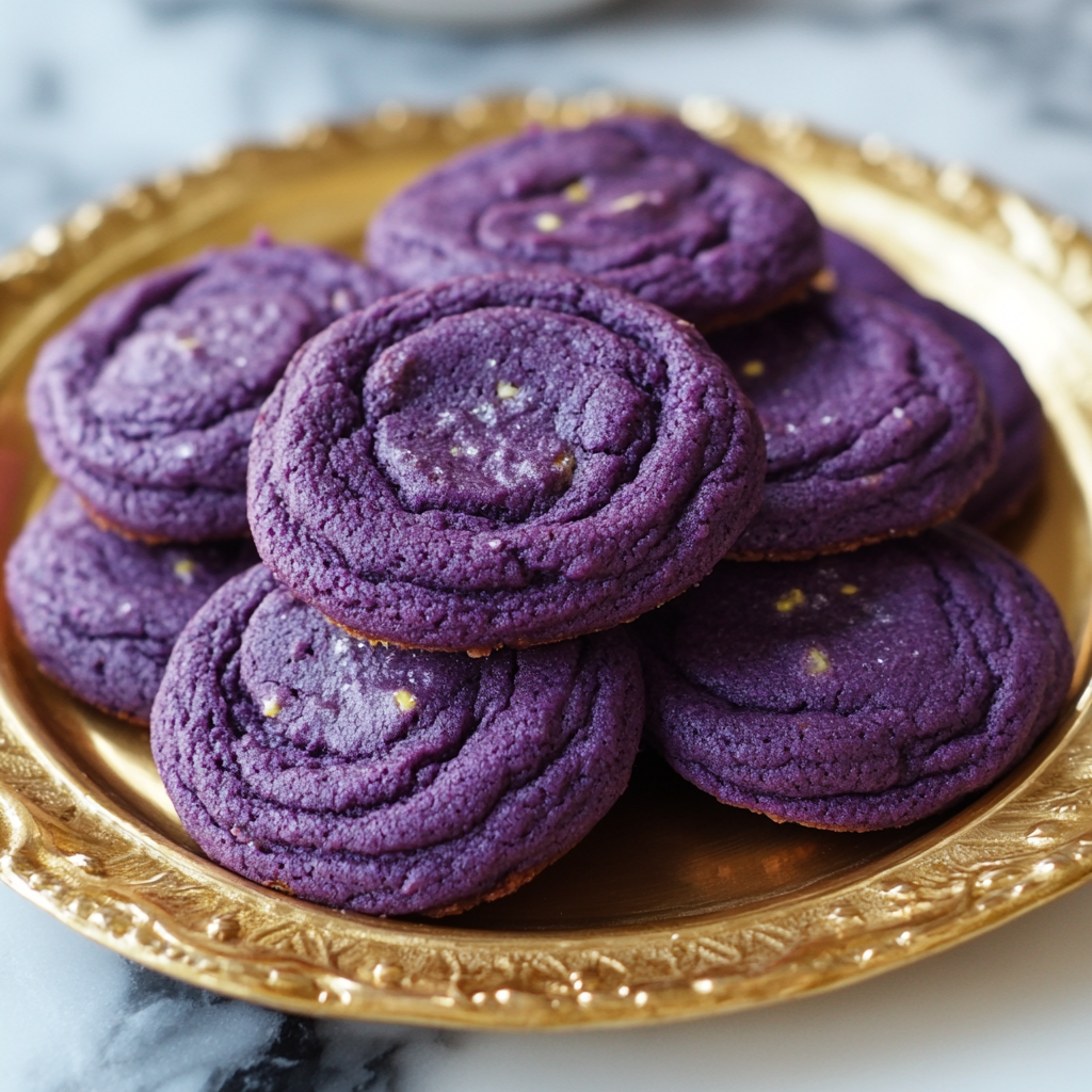 Ube Cookies (Purple yam Filipino cookies)