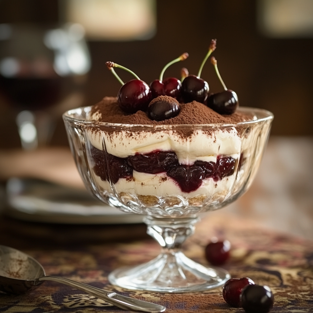 Cherry Amaretto Tiramisu