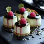 Pistachio & Raspberry Cheesecake Domes 3 Pistachio & Raspberry Cheesecake Domes
