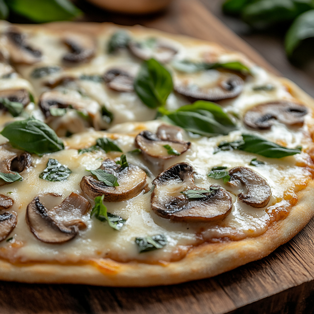 Alfredo Sauce Pizza