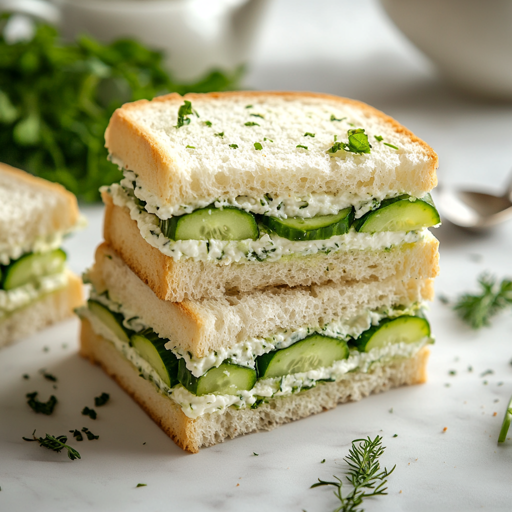 Savory Cucumber Sandwiches