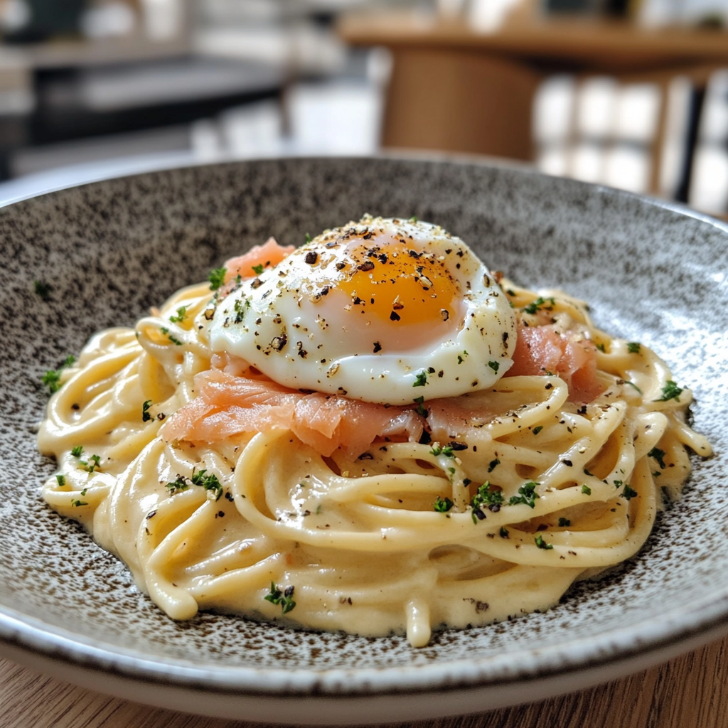 Smoked Salmon Carbonara
