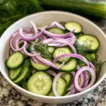 Fresh Cucumber Salad 3 Fresh Cucumber Salad