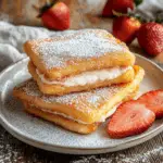Fried Strawberry Cheesecake Sandwiches