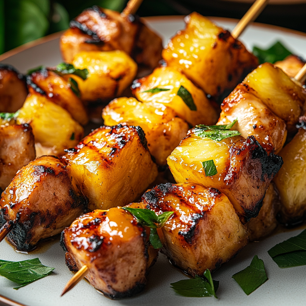 Chicken Pineapple Kabobs