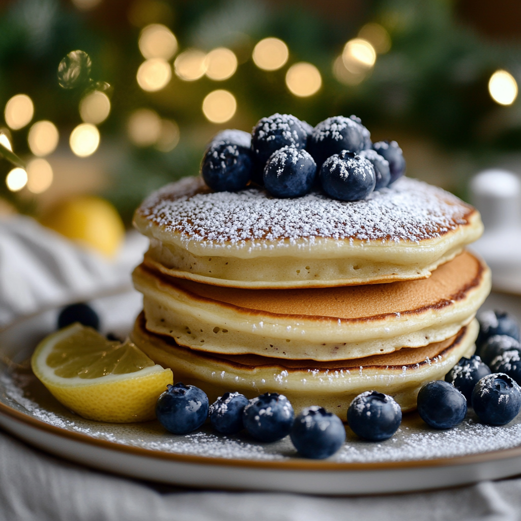 Blueberry Lemon Ricotta Pancakes