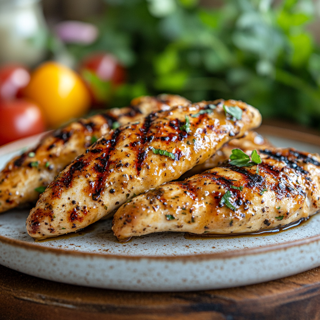 Grilled Honey Mustard Chicken Tenders