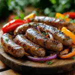 Grilled Sausage with Onions and Peppers 3 Grilled Sausage with Onions and Peppers