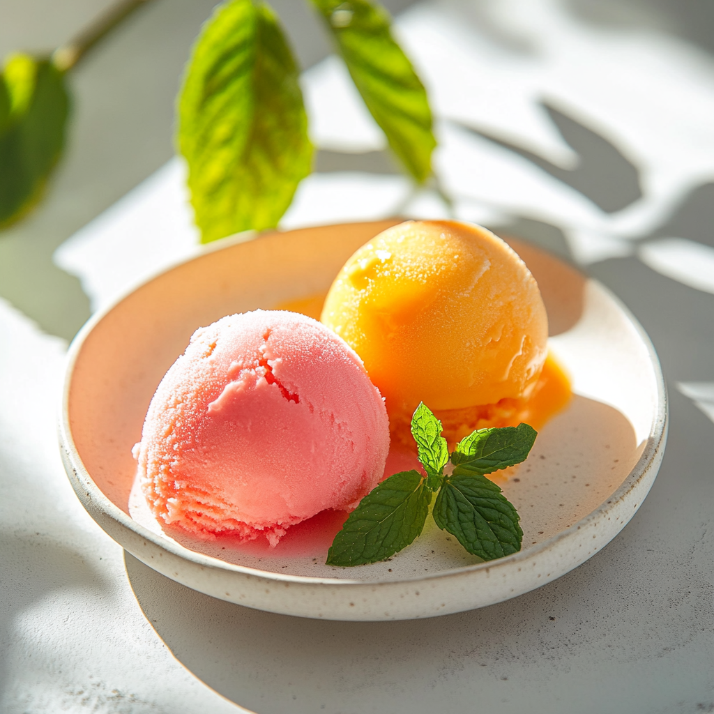 Vegan Friendly Sherbet with Only 2 Ingredients
