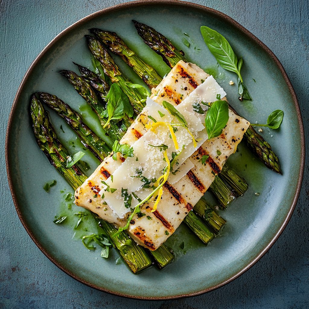 Grilled Asparagus With Parmesan And Lemon
