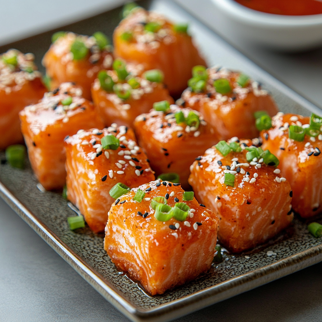 Crispy Bang Bang Salmon Bites (Sweet & Spicy)