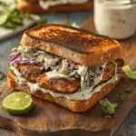 Grilled Blackened Fish Sandwich