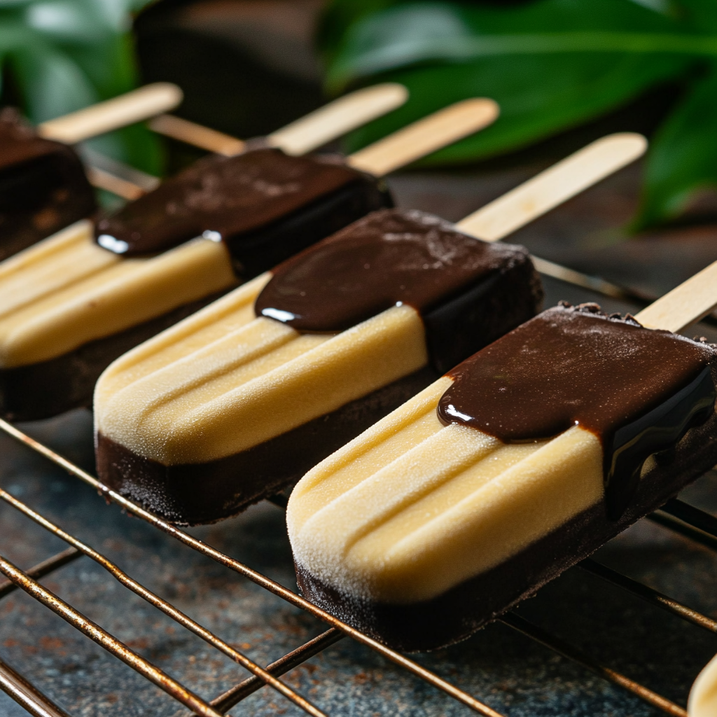 3 Ingredient Healthy Banana Popsicles