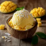 Mango Coconut Ice Cream 3 Mango Coconut Ice Cream