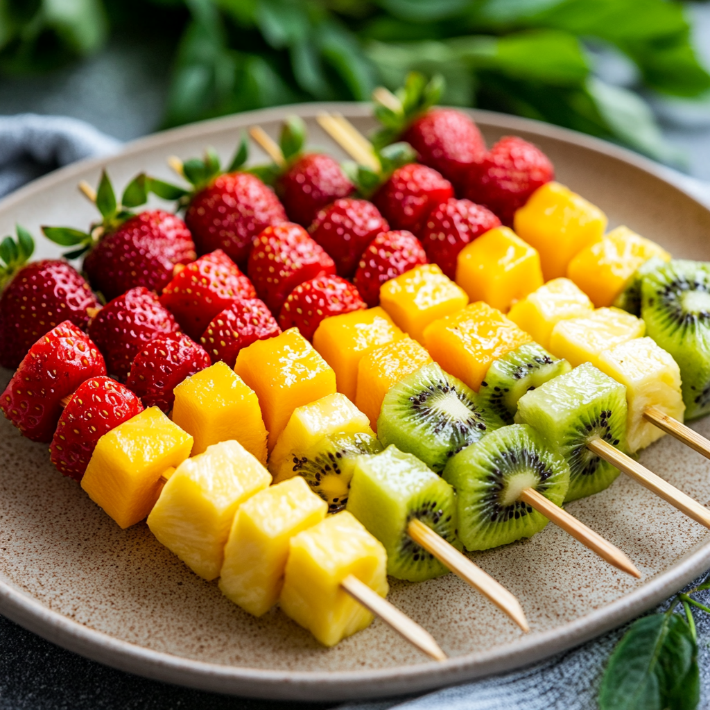 Tropical Fruit Skewers