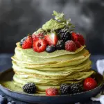 Matcha Crepe Cake 3 Matcha Crepe Cake