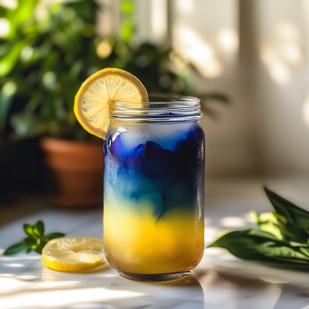 Butterfly Pea Flower Lemonade