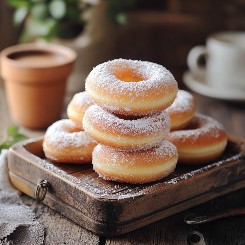 Simple Sugar Coated Doughnuts